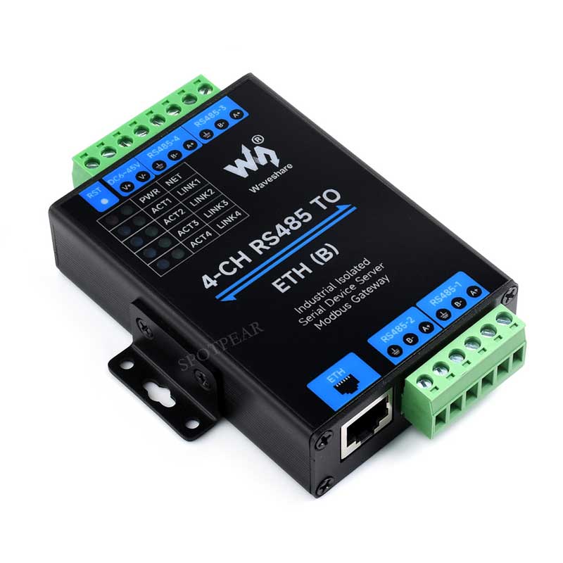 Shelly Relay Module - Industrial Isolated 4CH RS485 TO POE
