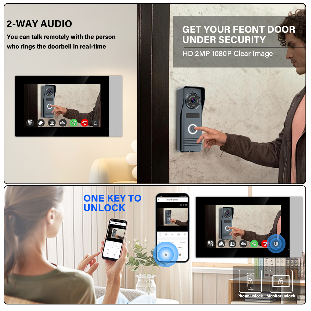 2-Wires Smart Home Tuya Wifi 1 - Smart Doorbell Wired recensione e prezzo