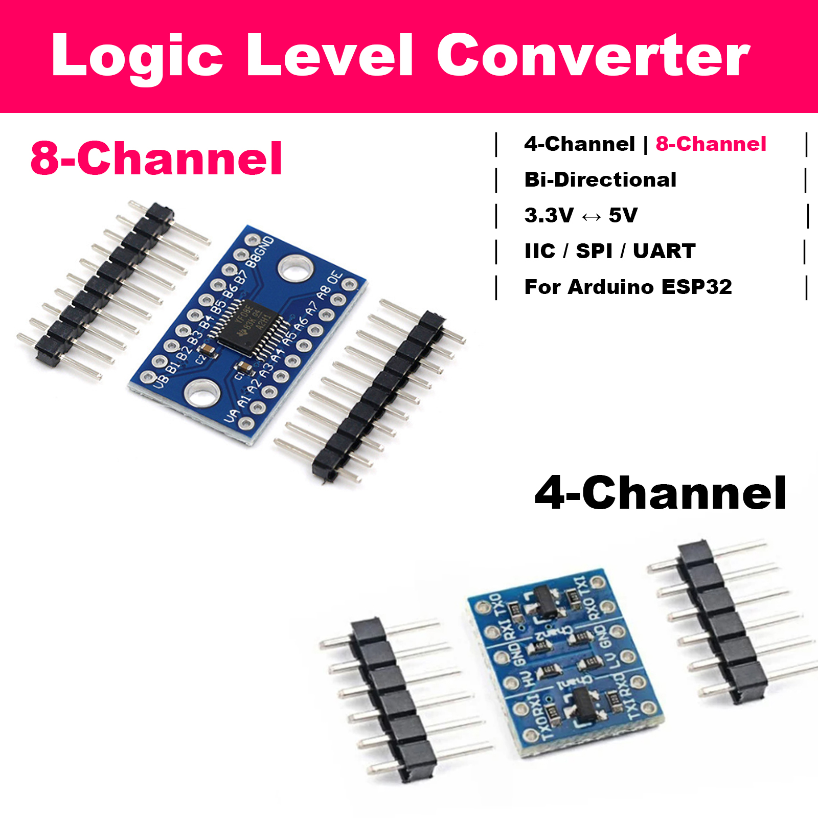 Bi-Directional Logic Level Shi - Level Shifter 3.3V recensione e prezzo