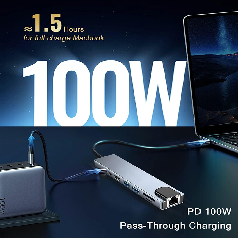 8 In 1 USB Type C Hub for MacB - Home Assistant Sd recensione e prezzo