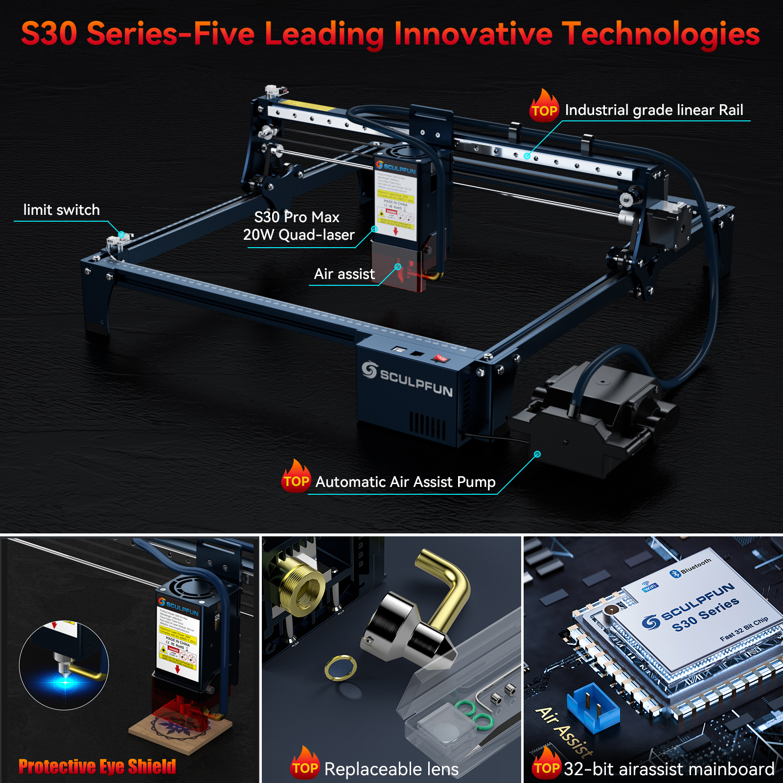 SCULPFUN S30 pro max S30 PRO S - Diy Automation recensione e prezzo