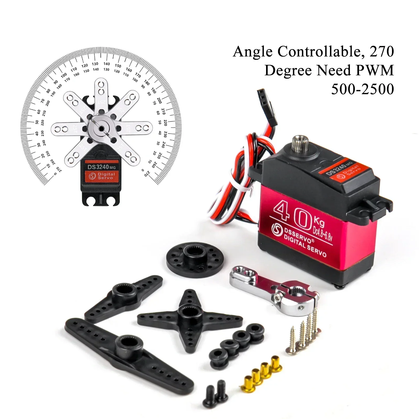 Digital Servo 40KG 180/270 Deg - Diy Automation recensione e prezzo