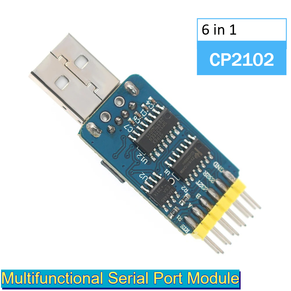 6 in 1 USB Serial Adapter CP21 - Level Shifter 3.3V recensione e prezzo