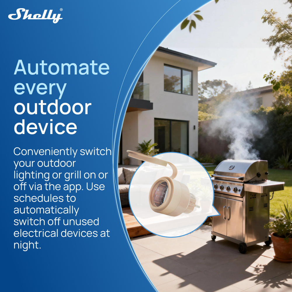 Shelly Outdoor Plug S Gen3 Pow - Shelly Relay Module recensione e prezzo