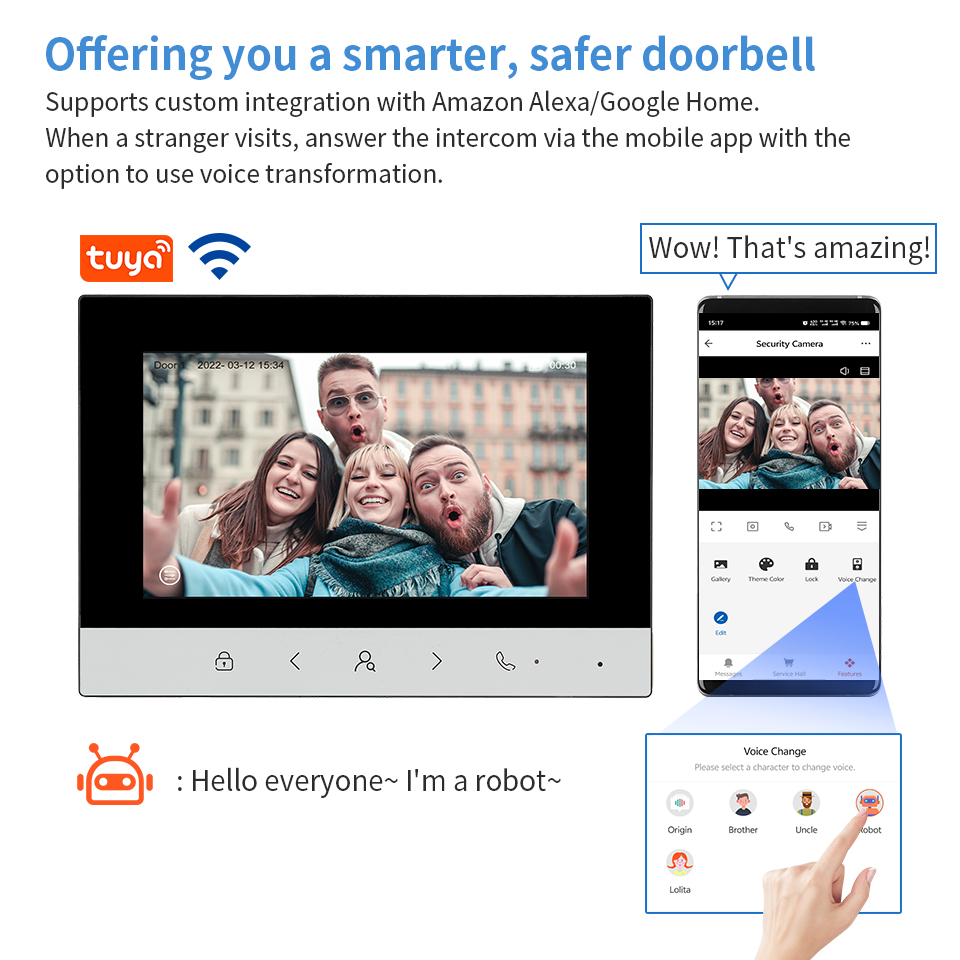 10inch Tuya WIFI Video Interco - Smart Doorbell Wired recensione e prezzo