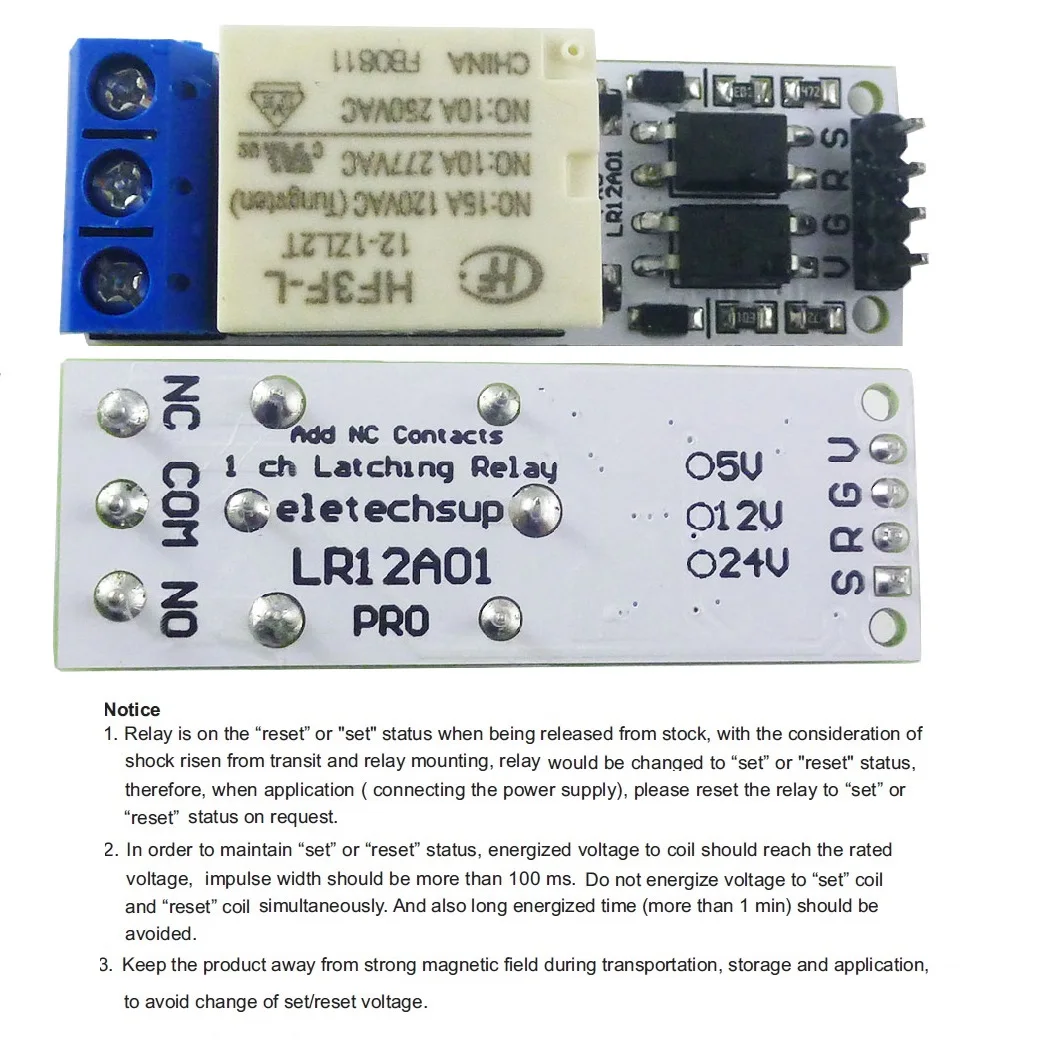LR12A01 Magnetic Latching Rela - Shelly Relay Module recensione e prezzo
