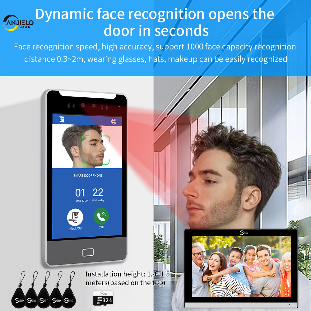 ANJIELO TUYA Smart 5IN1 Unlock - Smart Doorbell Wired recensione e prezzo
