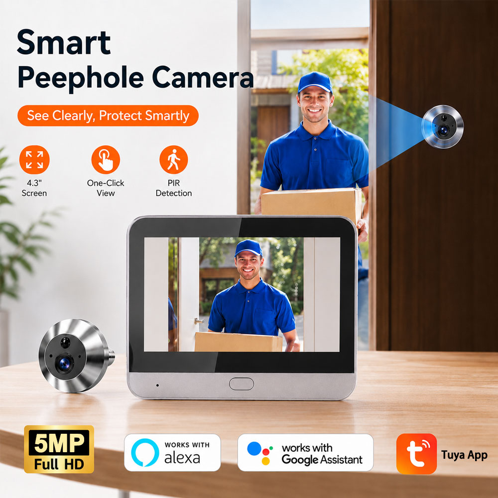 Tuya Smart 5MP 140° Wide View  - Smart Doorbell Wired recensione e prezzo