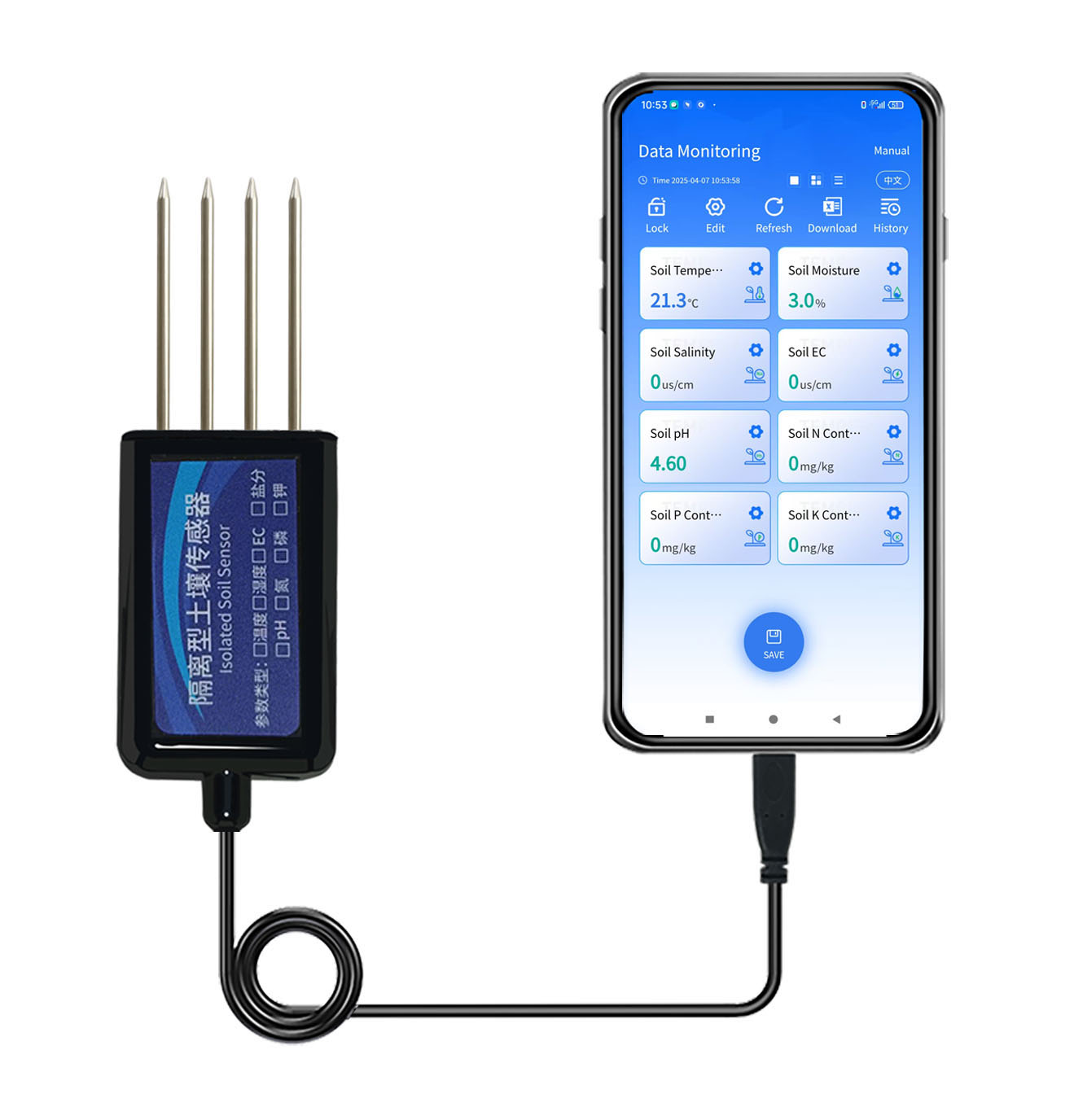 8 in 1 Digital Soil Sensor And - Temperature Humidity Sensor recensione e prezzo