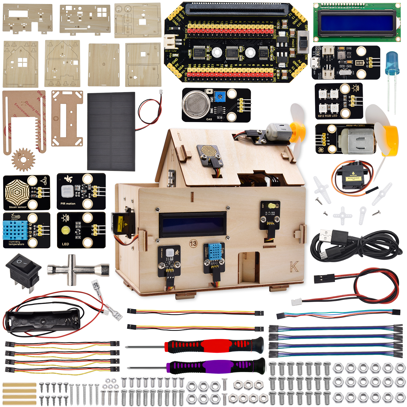 Keyestudio STEM Microbit V2 Sm - Home Automation Diy Kit recensione e prezzo