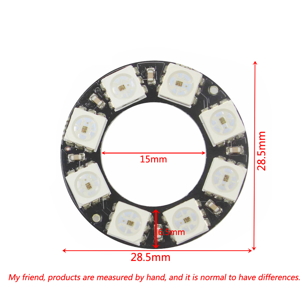 RGB LED Ring Light 8 Bits WS28 - Home Automation Diy Kit recensione e prezzo