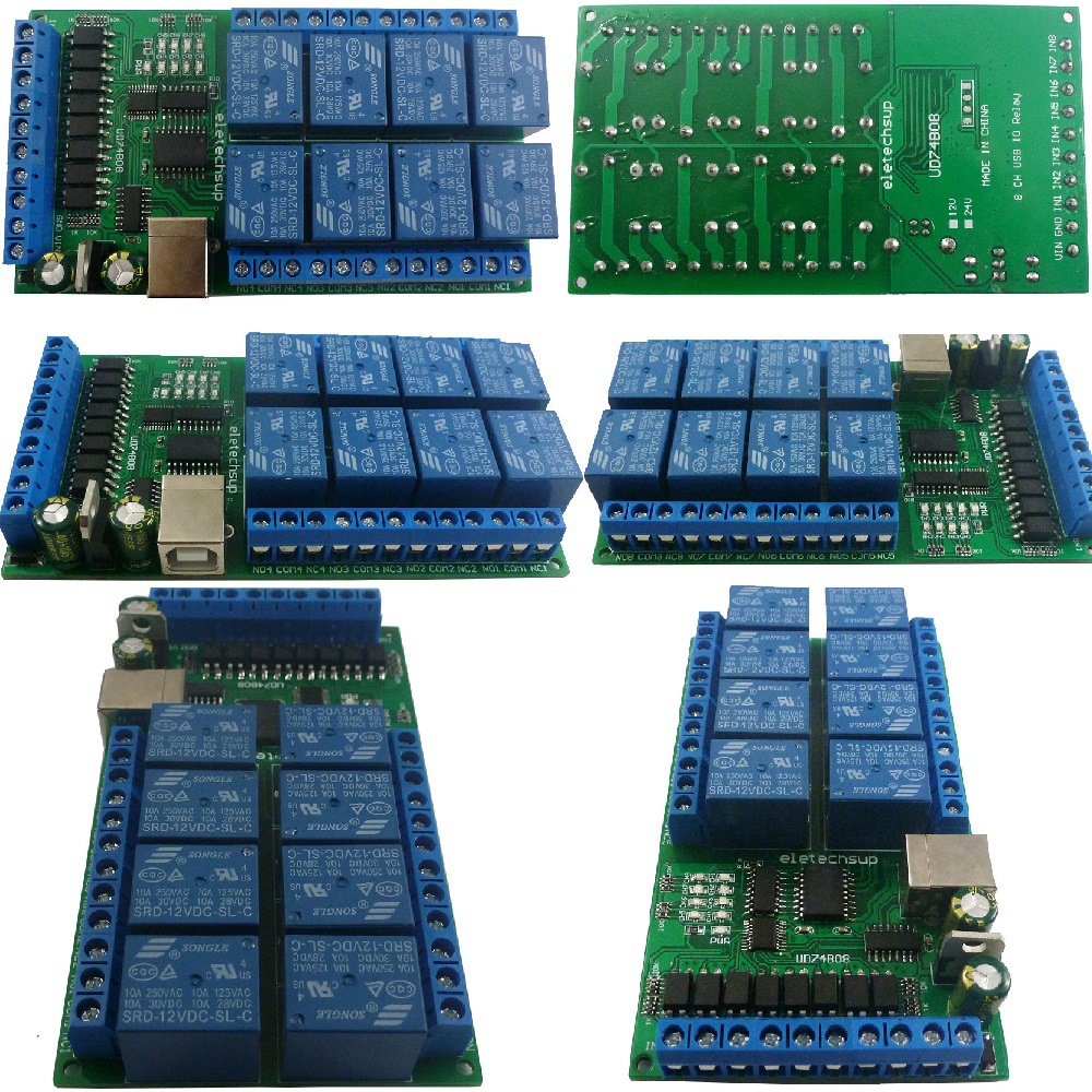 UD74B08 8 Channel USB Relay I/ - Shelly Relay Module recensione e prezzo