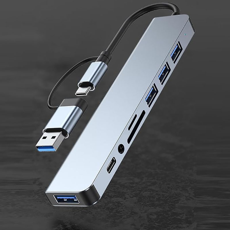 USB C Hub USB Splitter 8 in 1  - Home Assistant Sd recensione e prezzo