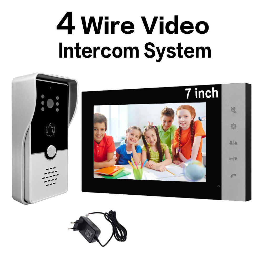 4 Wire 7 Inches Wired Video Do - Smart Doorbell Wired recensione e prezzo