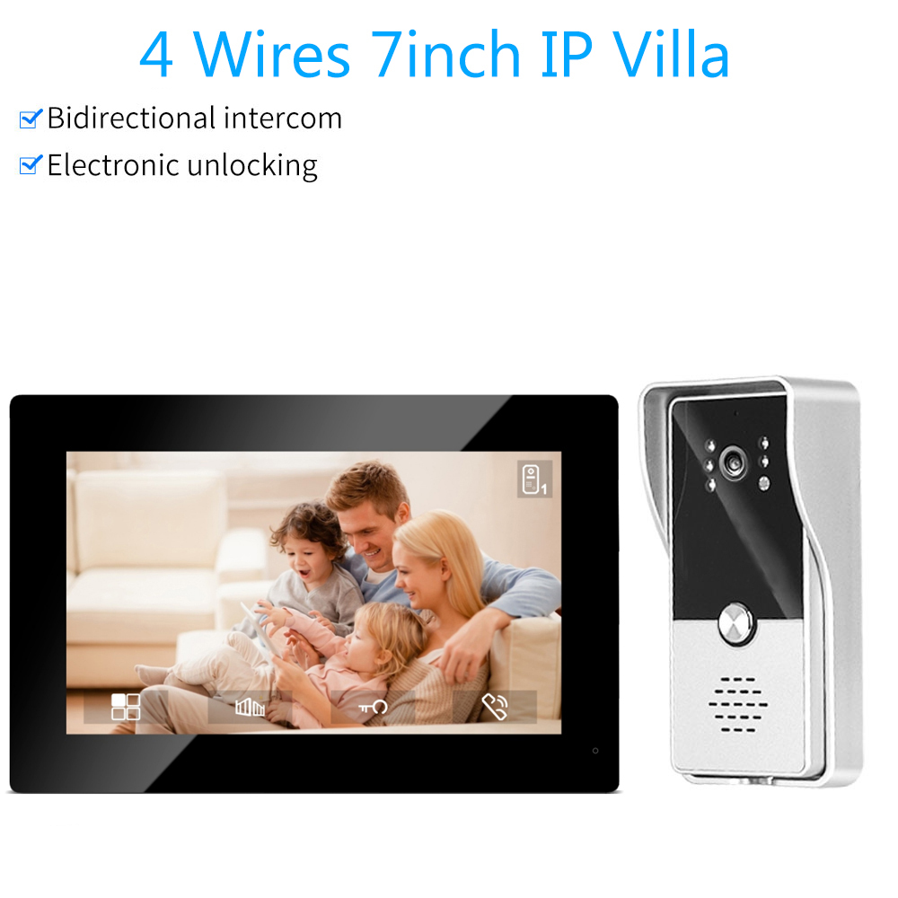 7inch Color Wired Video Interc - Smart Doorbell Wired recensione e prezzo