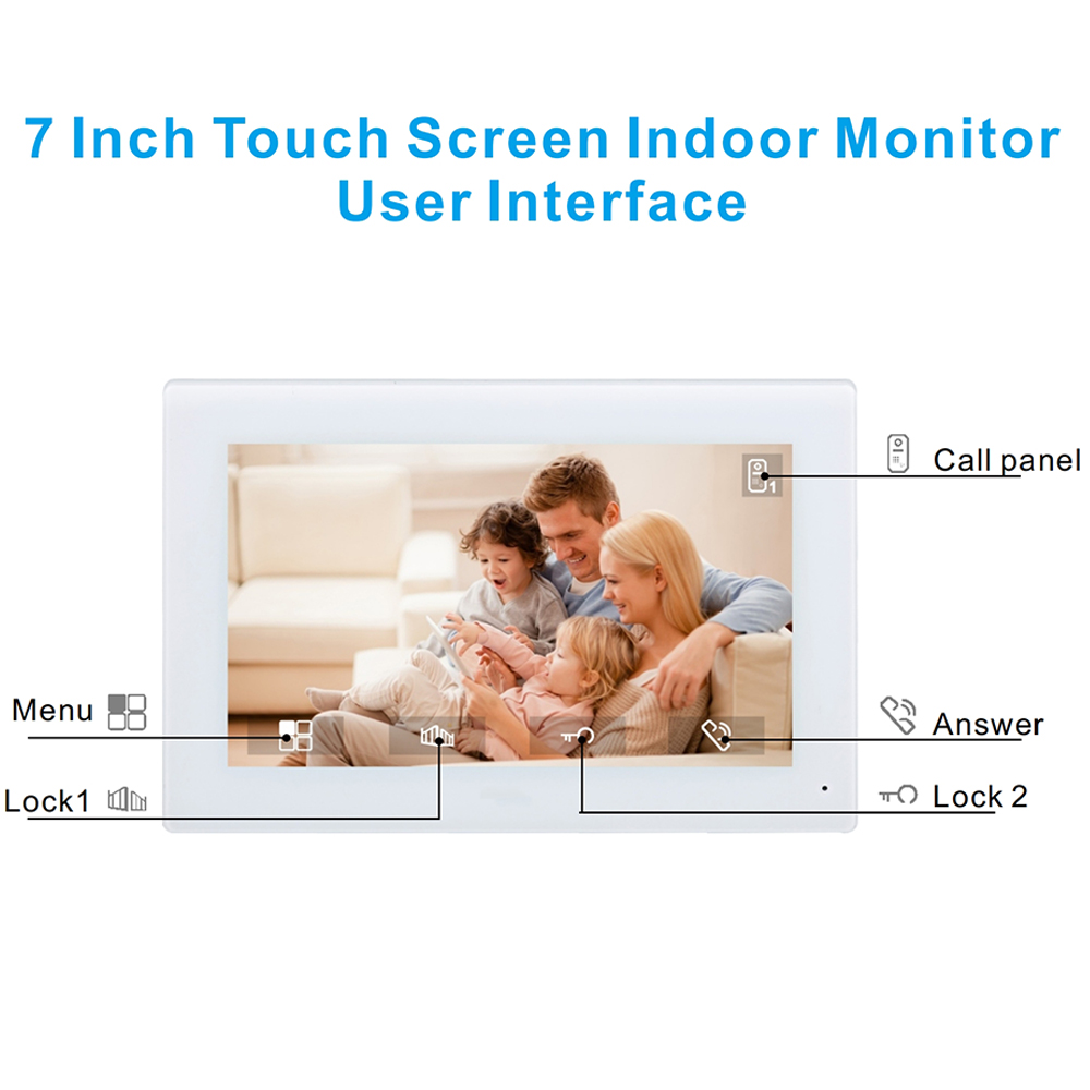 7inch Color Wired Video Interc - Smart Doorbell Wired recensione e prezzo