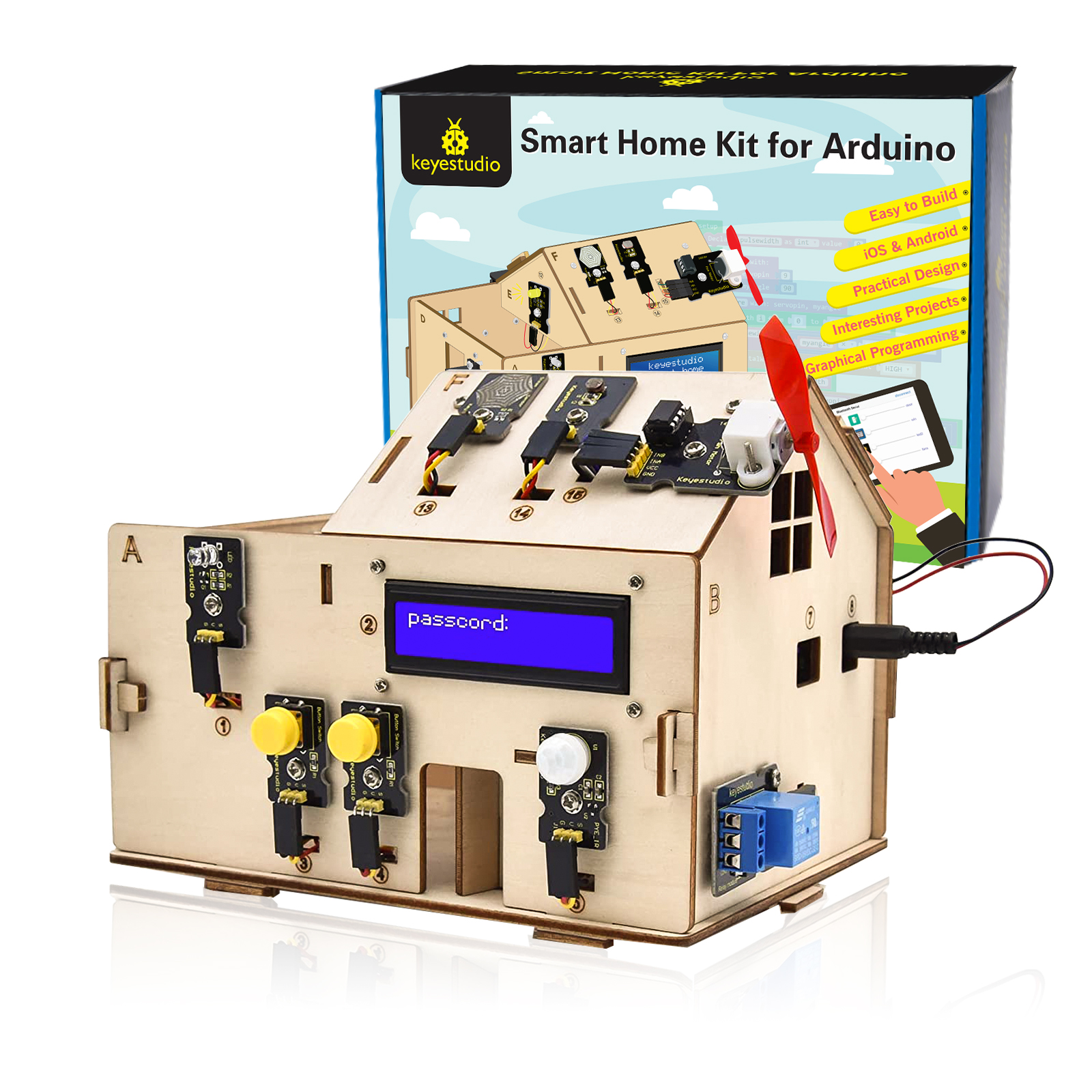 Keyestudio Smart Home Kit For  - Home Automation Diy Kit recensione e prezzo