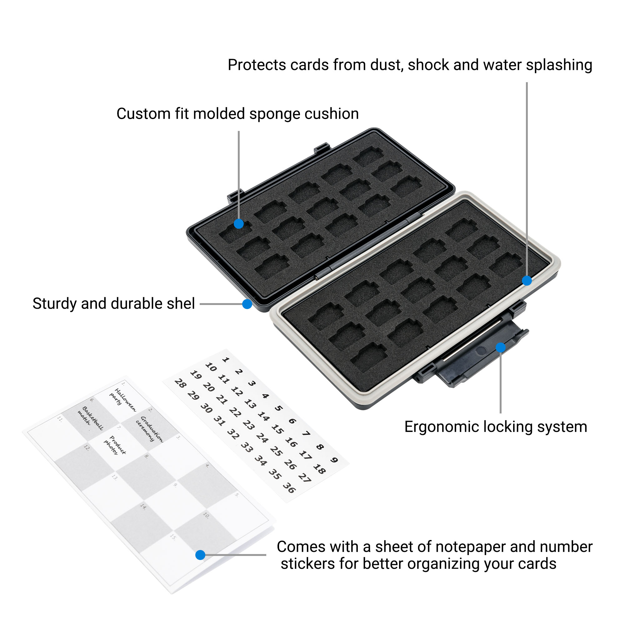 30 Slots Micro SD Card Case Wa - Home Assistant Sd recensione e prezzo