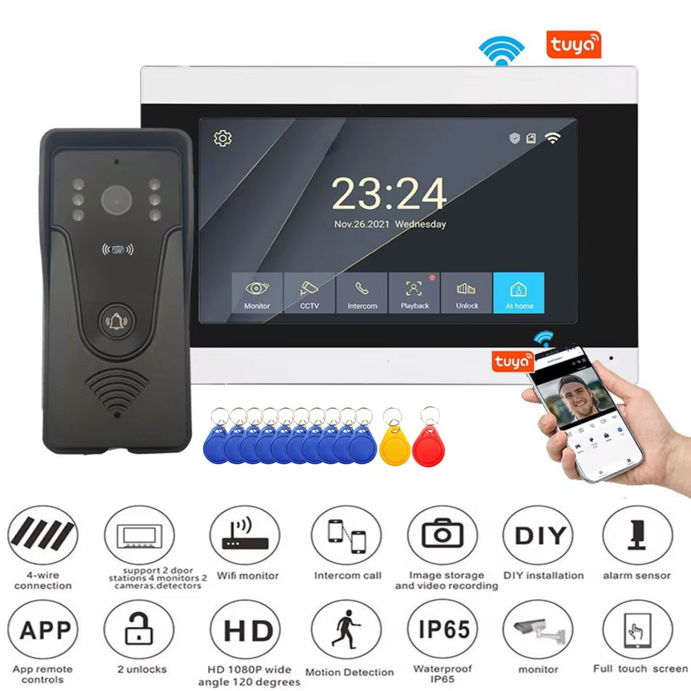 Tuya 1080P 7 Inch Color Touch  - Smart Doorbell Wired recensione e prezzo