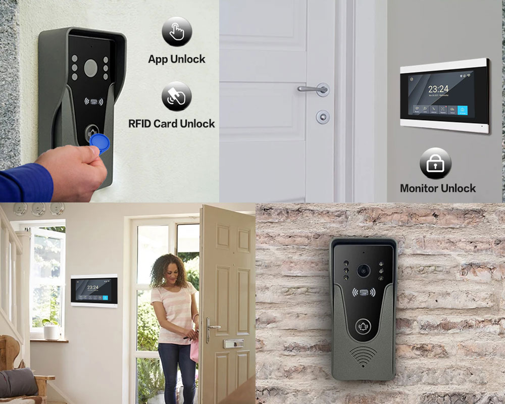 Tuya 1080P 7 Inch Color Touch  - Smart Doorbell Wired recensione e prezzo