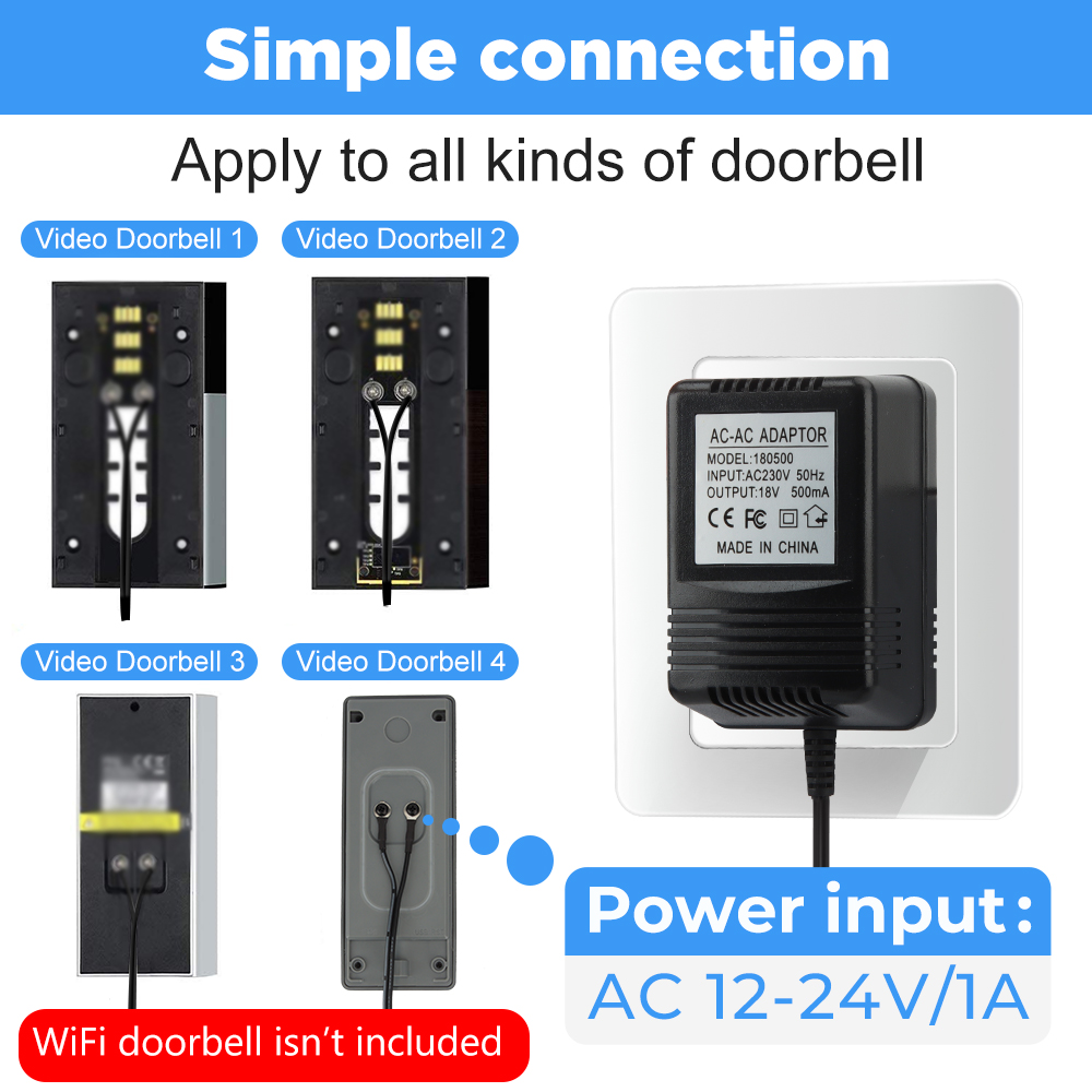 18V AC Transformer Charger for - Smart Doorbell Wired recensione e prezzo