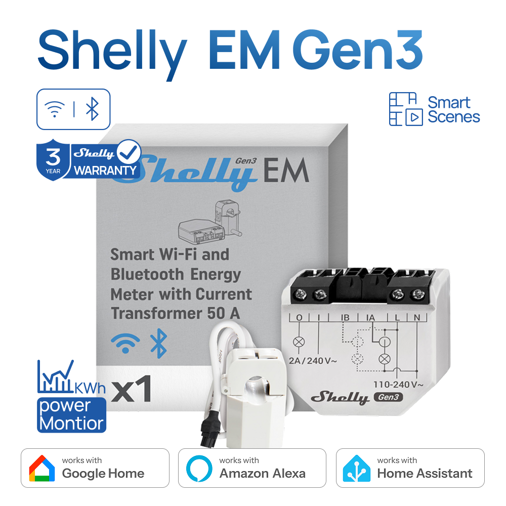 Shelly EM Gen3 Smart Home WiFi - Shelly Relay Module recensione e prezzo